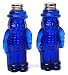 Cobalt Blue Depression Style Glass Peanut Salt & Pepper Shakers