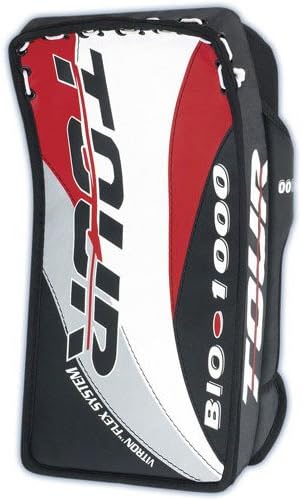 Tour Skate Company Bio 1000 Junior Hockey Goalie Blocker - White/Black/Silver/Red