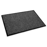 Doortex Ecotex Entrance Mat, Rib, Charcoal, 36 x 24 Inches (ECOR2436CH)