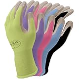 Atlas Nitrile Tough Gloves, Mango Orange, Medium