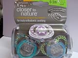 from Tommee Tippee Tommee Tippee Closer To Nature STYLE Soothers 0-3 mths, Colours: Blue or Pink (Model 2443333470)