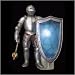 Sir Ironheart Plug-In Knight Light  - Blue Shield