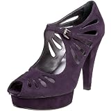 Nine West Women's Demode Platform Pump,Purple Suede,6.5 M US