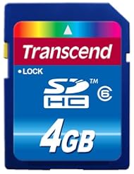 Transcend 4 GB Class 6 SDHC Flash Memory Card TS4GSDHC6