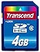 Transcend 4 GB Class 6 SDHC Flash Memory Card TS4GSDHC6
