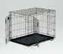 Midwest Life Stages Double-Door Folding Metal Dog Crate, 42 Inches by 28 Inches by 31 Inches