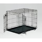 Midwest Life Stages Double-Door Folding Metal Dog Crate, 42 Inches by 28 Inches by 31 Inches