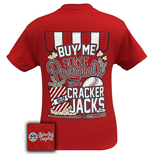Girlie Girl Originals Peanuts and Cracker Jacks Baseball T-Shirt
