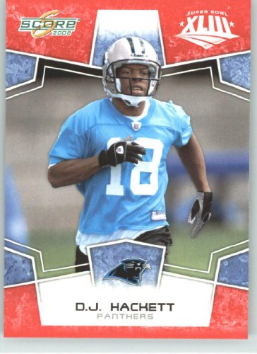 2008 Donruss / Score Super Bowl XLIII Limited Edition #48 D.J. Hackett - Carolina Panthers (Football Cards)