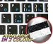 MAC ENGLISH-ITALIAN KEYBOARD STICKERS ON BLACK BACKGROUND