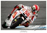 MARCO SIMONCELLI MOTO GP SIGNED AUTOGRAPH PHOTO A4 12X8 INCHES PRINT POSTER