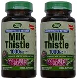 Milk Thistle 1000mg Concentrated Extract, 90 softgels (Pack of 2)