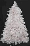 Review CMI  / 7.5' White Donner Fir w/ Iridescent Pre-Lit Artificial Christmas Tree -Clear Lit
