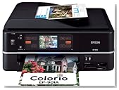 EPSON MultiPhoto Colorio 有線・無線LAN標準搭載 タッチパネル液晶 フォト複合機 6色染料インク EP-901A