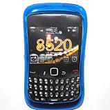 New Blue Color Swirl Wave Crystal Candy TPU Skin Blackberry 8520 Curve / Gemini