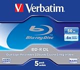 Produkt-Bild: Verbatim 43748 BD-R Dual Layer Blu-Ray Rohlinge (50 GB, 5er Pack) Jewel Case