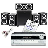 Onkyo TX-SR507 AV Receiver (Silver) + Wharfedale Diamond 10 HCP 5.1 speaker package (Black) + Creative Audio £165 cable bundle (see below for details) + 9 Page Creative Audio Quickstart Guide. 2 Year Guarantee