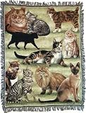 Pat's Cats Mid-Size Deluxe Tapestry Throw Blanket
