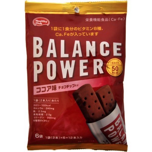 バランスパワー ココア味(チョコチップ入り) 6袋(12本)