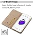 iPhone 7 Plus case,WenBelle [Genuine Leather] Slim Fit,Stand Feature,Premium Protective Case Wallet Flip Cases for Apple iPhone 7 Plus (Gold)