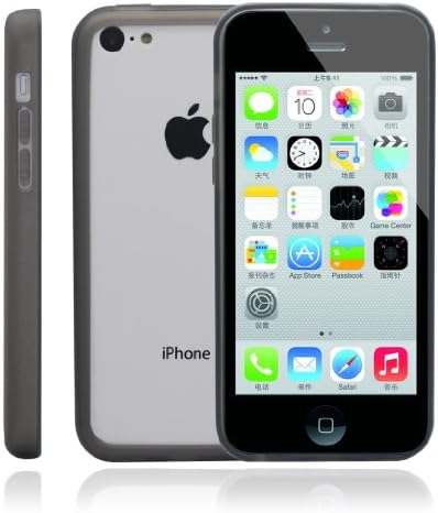 [+Screen Protector] Seagle® Outer Edge Bumper for iPhone 5C - Gray