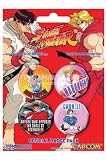TVゲーム『Street Fighter/ストリートファイター』缶バッジ4個セット/エンタメグッズ