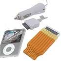 Fosmon's Starter Kit 3 for Apple iPod Nano 3rd Gen / 3G (with Car Charger, Screen Protector, and 1 pcs Protective Beanie Caps Socks)