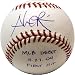 Alex Rios Autographed/Hand Signed Baseball with MLB Debut 5-27-04 First Hit Inscription