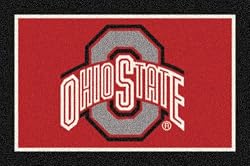 Ohio State Buckeyes "Gray O" 5' 4" x 7' 8" Team Spirit Area Rug