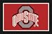 Ohio State Buckeyes "Gray O" 5' 4" x 7' 8" Team Spirit Area Rug
