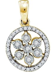 0.12CTW DIAMOND SILVER FANOOK PENDANT