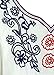Ashir Aley V-Neck Embroidered Peasant Blouse Cotton Ruffle Loose Big Size Bluse White