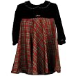 Petit Ami Toddler Girls Holiday Red Plaid Dress