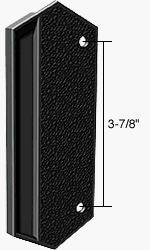 CRL Black Plastic Outside Pull; 3-7/8