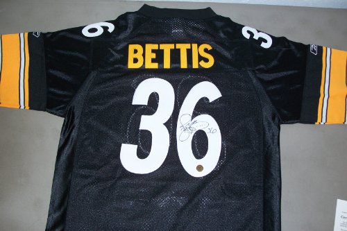 Jerome Bettis Autographed Authentic Steelers Black Jersey w/ Bus Hologram & COA