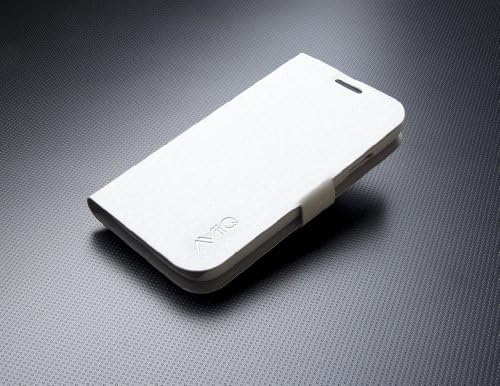 AViiQAV-S4SWWHIT Slim Wallet Case with HD Screen Protector for Galaxy S4 - Retail Packaging - White
