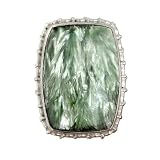 Sterling Silver Seraphinite Adjustable Ring by Sajen