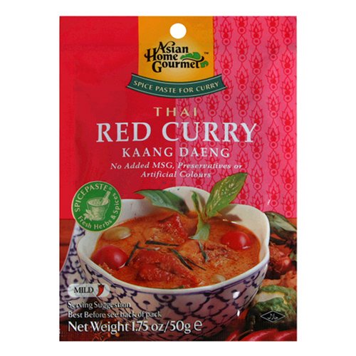 Asian Home Gourmet Thai Red Curry Mix, 1.75-Ounce Pouch (Pack of 12) by Curry Sauces Mixes