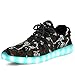 Joansam 7 Colors LED Luminous Unisex Sneakers Men & Women USB Charging Light Colorful Glowing Leisure Flashing Shoes Sport Shoes