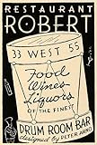 IMAGE OF 1936 Ad Restaurant Robert Food Liqueurs Drum Room Bar - Original Print Ad