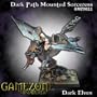 Gamezone Miniatures: Dark Elves - Dark Path Mounted Sorceress (Pegasus)