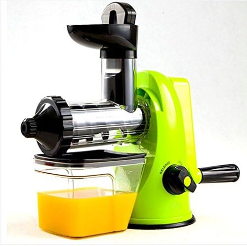 Slow Manual Juicer with Masticating Action for Wheatgrass, Fruit &amp; Vegetable Juices (Green)