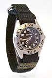 Childrens/Boys Black Army/Camoflague Style Velcro Watch