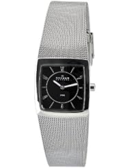 Skagen Womens O563XSSSB Quartz Black Dial Stainless Steel Watch