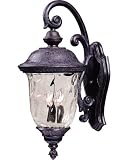 Maxim Lighting 40496WGOB Carriage House VX 2-Light Top Mount Outdoor 20-Inch Wall Lantern, Oriental Bronze Finish