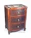 Bamboo Palm Tree Design Drawer Nightstand Table Chest Dresser Decor
