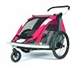 Croozer 525 Double Child Bicycle Trailer (Red/Silver/Grey)