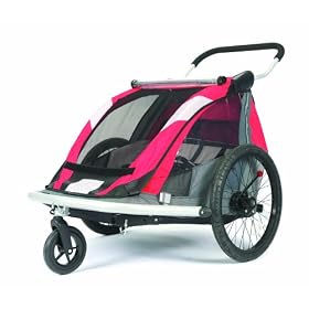 Croozer 525 Double Child Bicycle Trailer (Red/Silver/Grey)