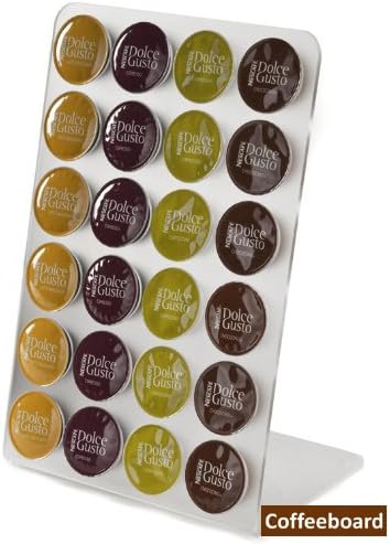 Coffeeboard Capsule Holder for Dolce Gusto Capsules, Standing Model, Acryl Glass