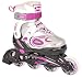 Hudora Mädchen Inline Skate Semisoft Kinderinliner joey Fleur 4.0